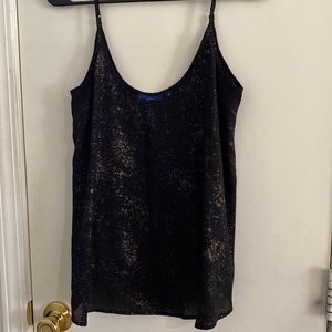 Black tank with gold specks